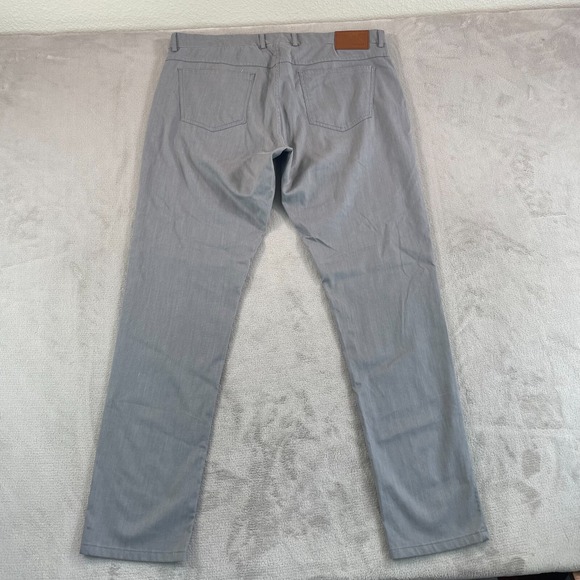 Canali Casual Pants Men 40x34 Light Grey Regular Fit Stretch Made Italy NWT $495 - Picture 6 of 12